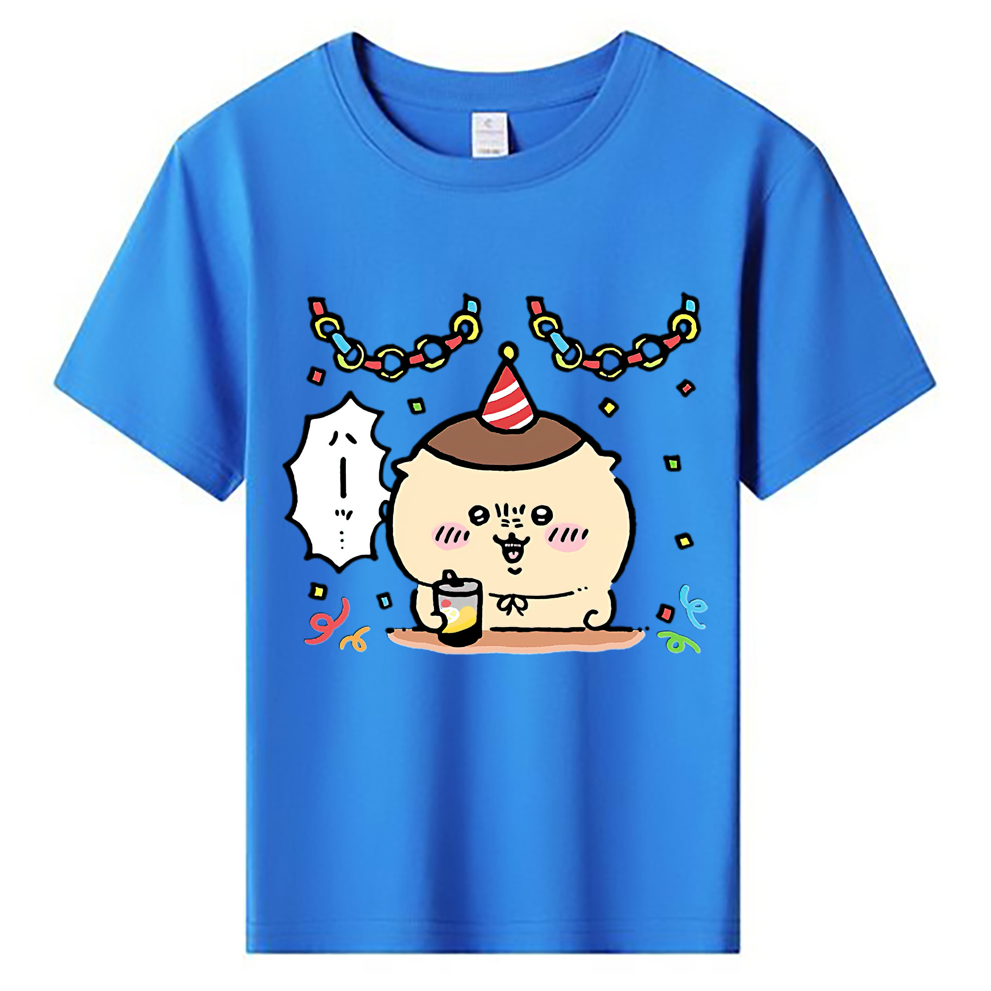 （画像用） ちいかわ くりまんじゅう Chii-kawa kuri manjū 綿100％キッズTシャツ（フロントプリント）